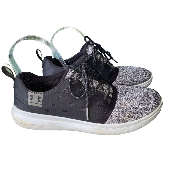 Under Armour UA Men's Shoes Size 8 Charged Black Running Sneakers 1288347-001 - Picture 1 of 8